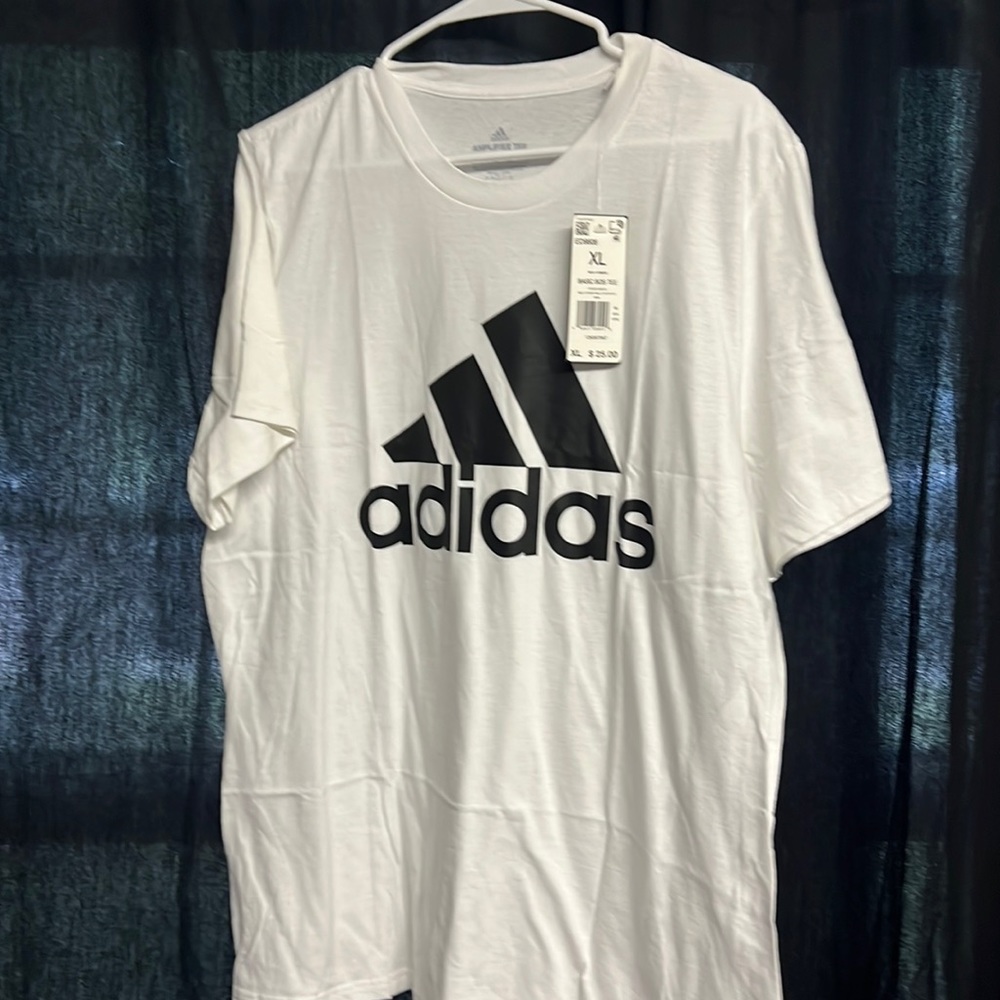 White Adidas Tee